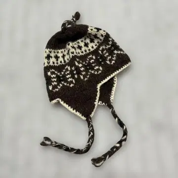 y2k 플랩 폼폼 비니 니트 모자 귀도리 페어리 그런지