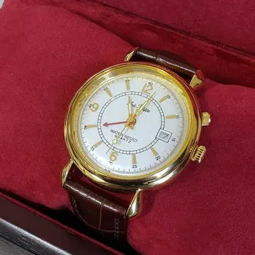 루이필립 쿼츠 손목시계 알람 기능 포함 남성용 골드 컬러