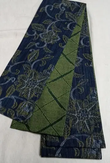 No.1776 순수 실크 츠무기 반폭 오비 헤코 오비 핸드메이드