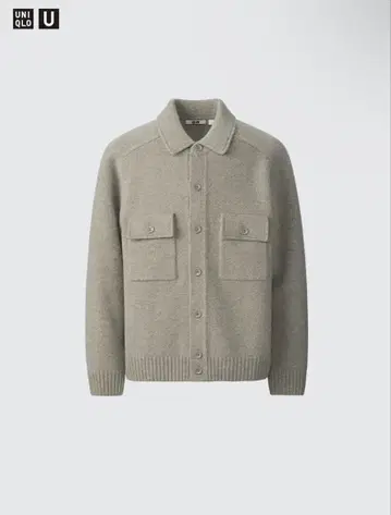 유니클로 라무 니트 자켓
