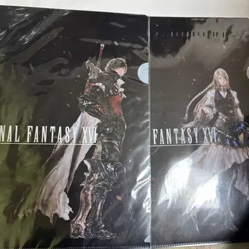 FF16 스퀘니 카페 콜라보 한정판 클리어 파일 2종 클라이브
