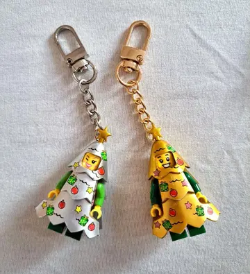 크리스마스 트리 블록 키링