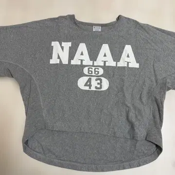 Champion 그레이 오버 사이즈 T셔츠