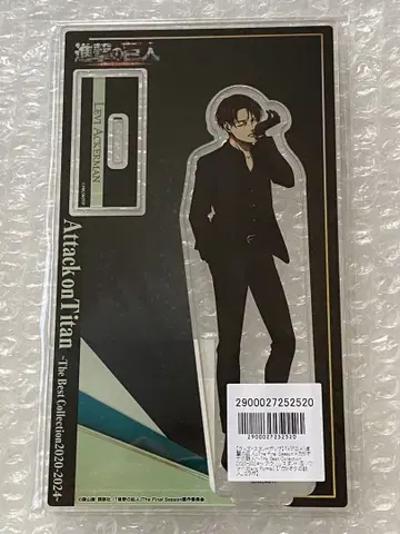 진격의 거인 가라오케의 철인 블랙 수트 아크릴 스탠드 리바이 2