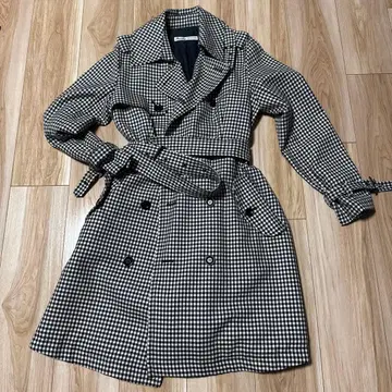 Beamsboy 체크 무늬 트렌치코트