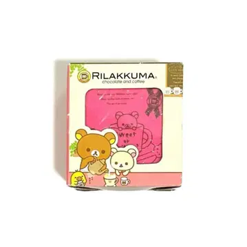 [ 미사용 ] San-x 리락쿠마 3면 거울 & 시계 초코 & 커피