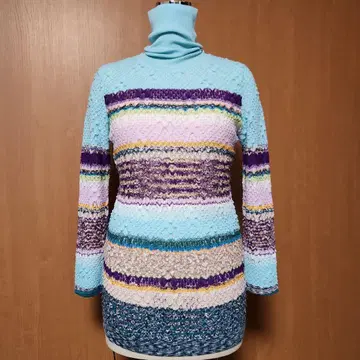 MISSONI 터틀넥 니트 스웨터 44 멀티 컬러