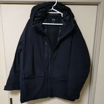 UNIQLO 블랙 다운 자켓 XL