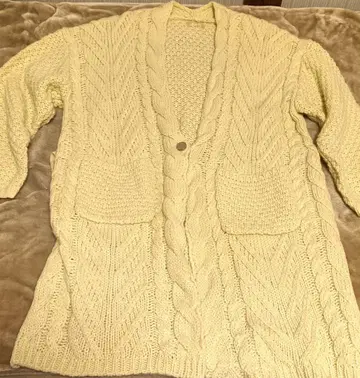 케이블 짜임 가디건