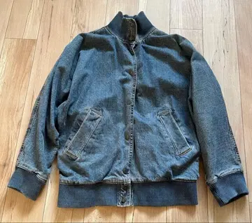 ZARA 데님 리브 블루종 점퍼 자켓 XS 자라 MA-1