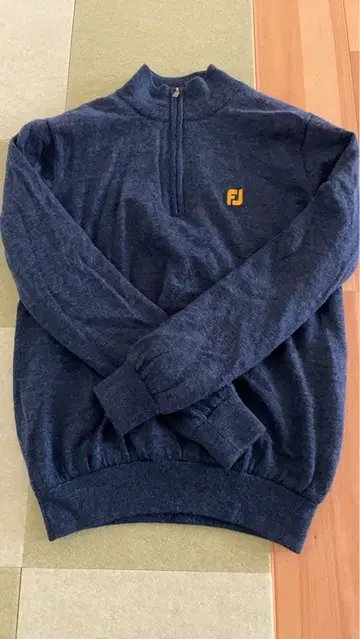 풋조이 네이비 방풍 집업 스웨터