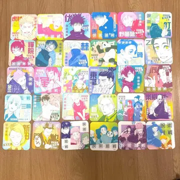 주술회전 아트 코스터 HIGH SCHOOL 특전 포함 32장 묶음 판매