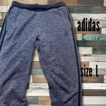 [ L ] 아디다스 오리지널스 스트라이프 조거 팬츠 멜란지 그레이 맨투맨