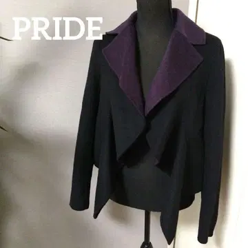 PRIDE 프라이드 디자인 자켓 백 지퍼 프릴