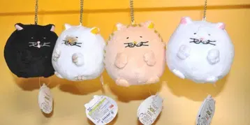 뚱지고양이 만마루쨩 통통한 마스코트 볼체인 봉제 인형 전 4종
