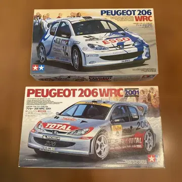 타미야 1/24 푸조 206WRC & 푸조 206WRC 2001