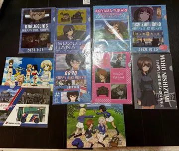 걸즈 앤 판처 클리어 파일 각종 총 10장