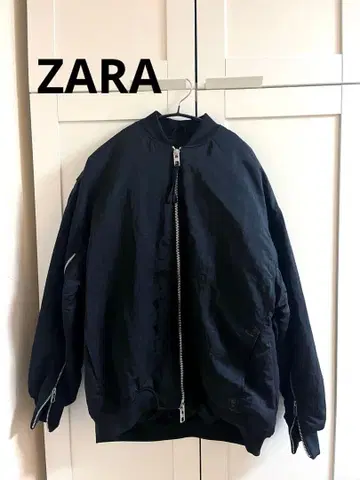 ZARA 블랙 MA-1 자켓 M
