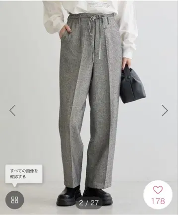 트위드 커브 팬츠 ELENCARE DUE