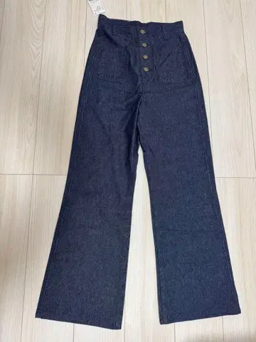 Lee 와이드 팬츠 다크 데님 SLOBE 택 포함