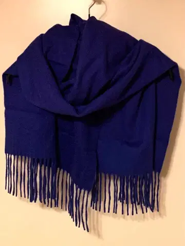 새상품급 캐시미어 100% 머플러 로얄 블루