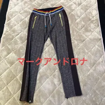 마크앤로나 여성용 골프 팬츠 스트라이프 허리 밴딩