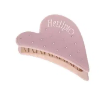 Bicolor Heart Twinkle Hair Clip pink