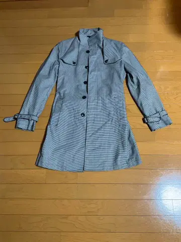 HIGH STREET 하운드투스 체크 트렌치코트 sizeM