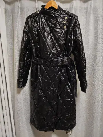 퀼팅 롱 다운 코트