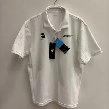 [ 미사용 새상품 ] MOVE SPORT MVSP. 화이트 피케 셔츠