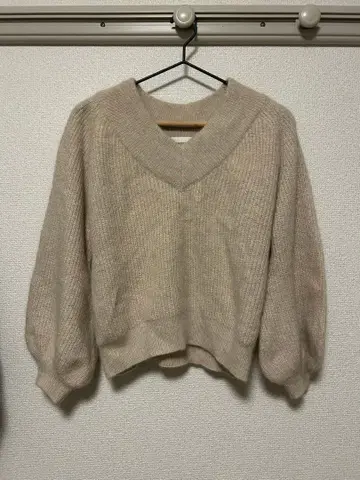 Chico 숏 기장 라메 니트