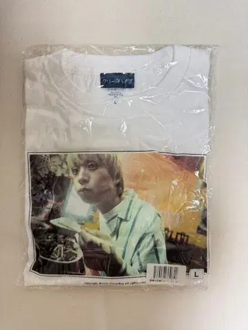 오자키 세카이칸 사진 T셔츠 화이트 L