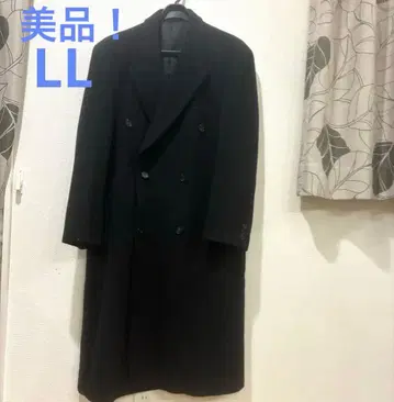 가격 협상 OK! 울 더블 브레스트 피 코트 블랙 주말 한정판