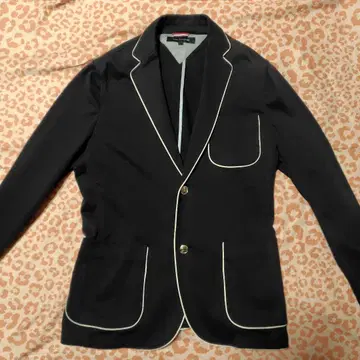 타미힐피거 네이비 블레이저 화이트 파이핑 저지 계열 S 사이즈