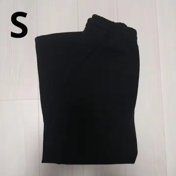 UNIQLO C 맨투맨 와이드 팬츠 블랙 S