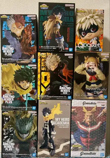 미개봉 나의 히어로 아카데미아 피규어 9체 세트