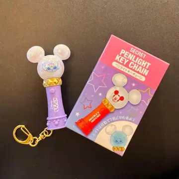 스티치 미키형 응원봉 키체인 디즈니 스토어