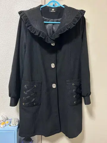 로지타 ROJITA 세일러 카라 코트 블랙