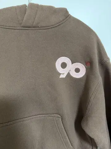 9090 NINETY NINETY 크롭드 파카 브라운