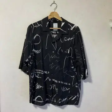 Name. 반팔 오픈 카라 패턴 셔츠 사이즈 0