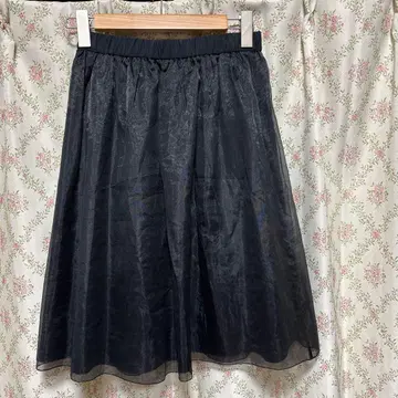 23구 네이비 플레어 스커트 사이즈 38