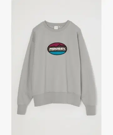 MOUSSY NEW STANDARD 풀오버 그레이 로고 트레이닝복