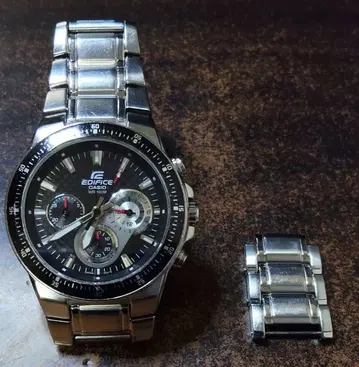 EDIFICE EF-552 쿼츠 손목시계 블랙