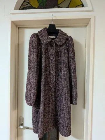 TSUMORI CHISATO 퍼플 롱 코트