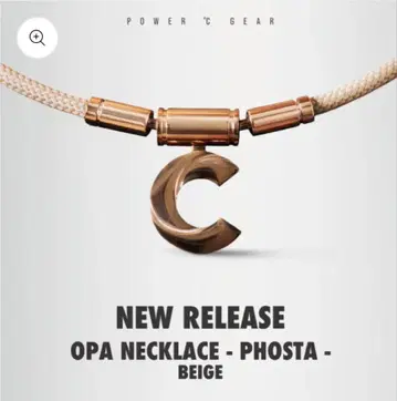 파워드기어 OPA 목걸이 핑크 골드 베이지 L 사이즈