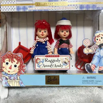 미사용 Ann & Andy 클래식 인형 세트 바비 켈리 & 타미