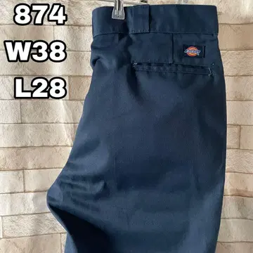 디키즈 874 워크 팬츠 자수 네이비 38 x 28