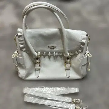 사만다 타바사 프릴 리본 포함 핸드백 화이트