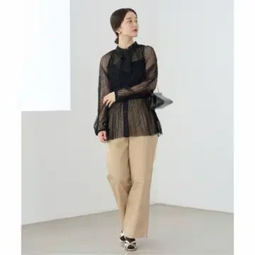 코튼 치노 팬츠 베이지 34