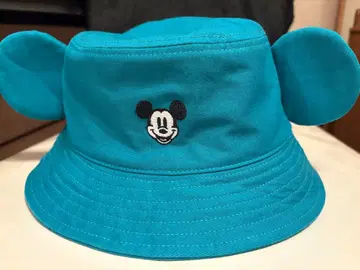 미키마우스 귀 달린 버킷햇 터콰이즈 그린